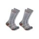 Carhartt Men's Midweight Synthetic-Wool Blend Boot Sock 2 Pack