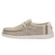 Hey Dude Men's Wally Linen Natural Khaki