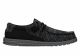 Hey Dude Men's Wally Stitch Flecked Black