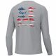 Huk Men's Long Sleeve KC Flag Fish Pursuit Shirt BIG & TALL