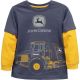 John Deere Kid's Construction Graphic Layered Long Sleeve T-Shirt