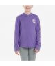 Carhartt Girls Long-Sleeve Hooded Pattern Logo T-Shirt