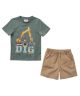 Carhartt Boys Toddler Short-Sleeve Dig T-Shirt & Canvas Shorts Set