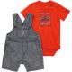 Carhartt Toddler Short-Sleeve Bodysuit and Stripe Shortall Set