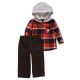 Carhartt Toddler Flannel Shirt And Canvas Pant Set