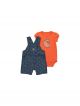 Carhartt Toddler Short-Sleeve Bodysuit and Chambray Shortall Set