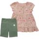 Carhartt Infant Short-Sleeve Floral Dress and Biker Short Set