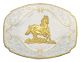 Montana Gold Flourish Western Belt Buckle with Galloping Horse