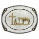 Montana Large Cameo Roped Buckle with Christian Cowboy