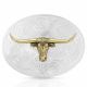 Montana American Beauty Filigree Longhorn Belt Buckle