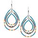 Attitude Southwestern Sunrise Beaded Earrings