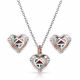 Montana Women's Western Mosaic Heart Jewelry Set