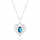 Montana Chiseled Heart Turquoise Necklace