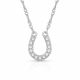 Montana Crystal Clear Lucky Horseshoe Necklace