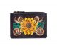 Myra Glory of Blooms Hand-tooled Credit Card Holder