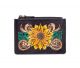 Myra Glory of Blooms Hand-tooled Credit Card Holder
