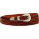 Twister Hatband 3/8-1/2 Floral Tooled Brown
