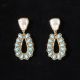 Blazin Roxx Ladies Teardrop Pearl Turquoise Earrings