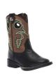 M&F Childrens' Black and Brown Colton Cowboy Boots