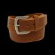 Ariat Men's Beveled Edge Embroidered Logo Brown Leather Western Work Belt