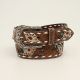 Ariat Women's 1 1/4 - 1 1/2 Floral Pierced Lacing Belt