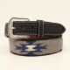 3D Belt Company Men's Wool Blanket Leather Basket Weave Western Belt