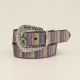 Angel Ranch Girls Reversable Cactus Stripe Multicolored Belt