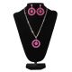 Silver Strike Ladies Earrings and Necklace Set