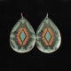 Silver Strike Ladies Tear Drop Multicolor Earrings