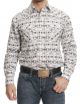 Panhandle Men's Rough Stock Aztec Print Long Sleeve Western Shirt