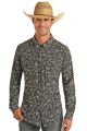 Panhandle Men's Long Sleeve Tattoo Conversation Snap Shirt