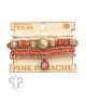 Pink Panache Orange Bead Bracelet Set