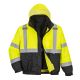 Portwest Men's Hi-Vis 3-in-1 Contrast Premium Bomber Jacket