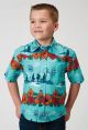 Roper Boys Snap Front Hawaiian Shirt