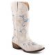 Roper Women's Riley Floral White Western Boot