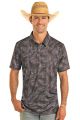 Rock & Roll Denim Men's Printed Tropical Polo Shirt