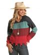 Rock And Roll Ladies Colorblock Sweater