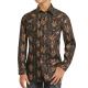 Rock & Roll Denim Youth Dale Brisby Longhorn Poplin Print Shirt