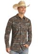 Rock & Roll Men's Aztec Woven Snap Shirt