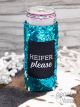 Southern Grace Heifer Please Turquoise Sequins Can Coolers For Slim Can