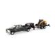 Ram 3500 Pickup with Case SV340B Skid Steer and Gooseneck Trailer