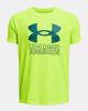 Under Armour Boys Tech Hybrid Print Fill Short Sleeve