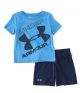 Under Armour Toddler Boys' Short-Sleeve Tilted Big Logo Tee & Shorts Set