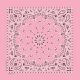 Western Express Made in the USA - Light Pink Paisley Bandana