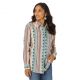 Wrangler Women's Retro Punchy Boyfriend Snap Western Shirt