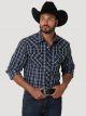 Wrangler Men's Fashion Snap Long Sleeve Shirt