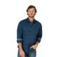 Wrangler Men's Retro Long Sleeve Western Button-Down Plaid Shirt Turquoise