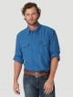 Wrangler Men's Performance Snap Long Sleeve Solid Shirt
