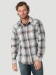 Wrangler Men's Retro Premium Long Sleeve Western Snap Overprint Shirt
