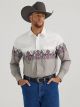 Wrangler Men's Checotah Long Sleeve Western Snap Printed Shirt